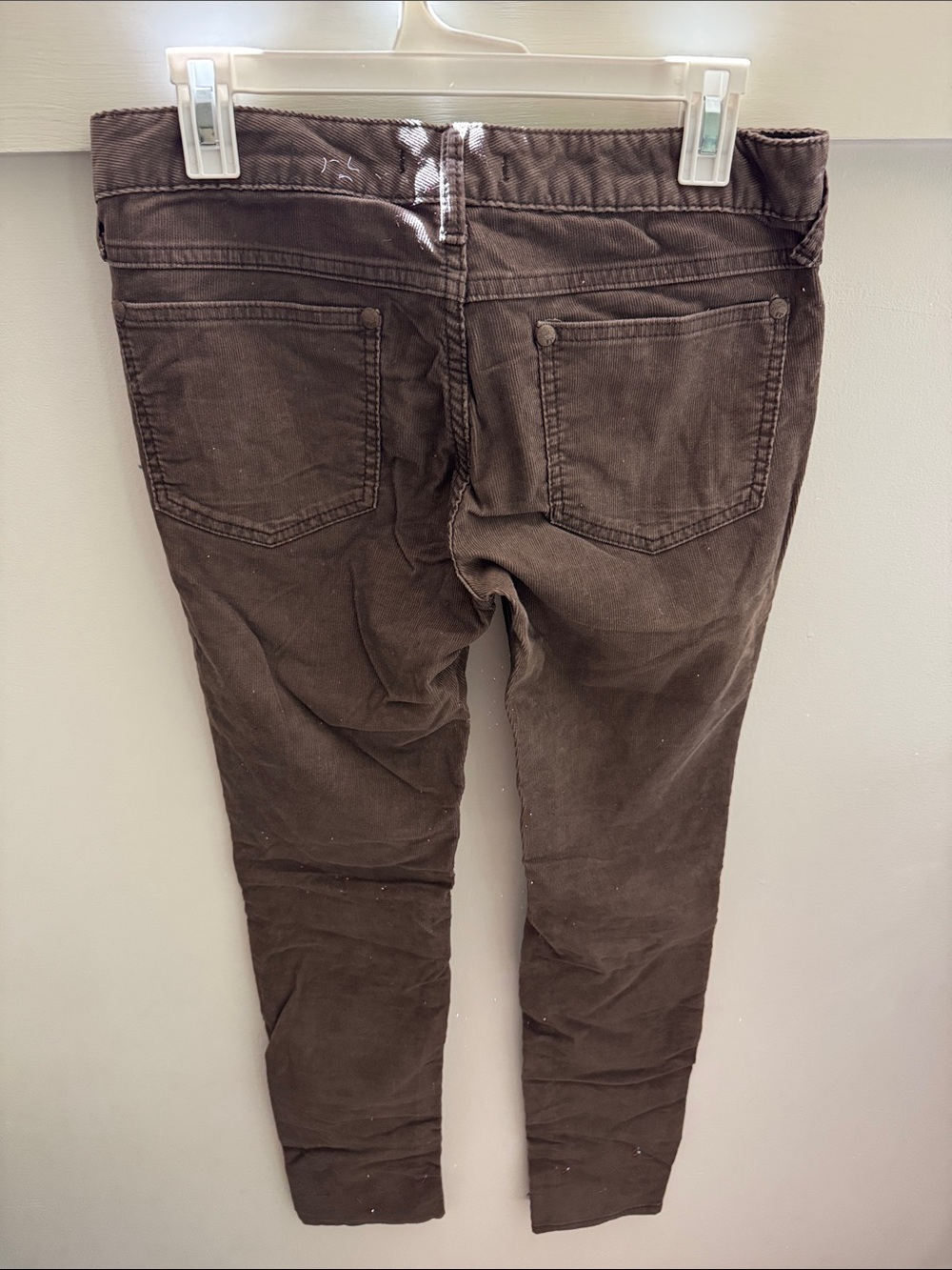 NWT Free People Corduroy Skinny Pants Brown Size 29 Stretch Ankle Jeans - Picture 4 of 9